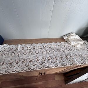 Elegant White ivory scallop Lace Fabric